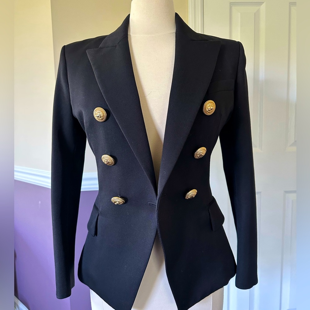 Balmain double breasted wool blazer
